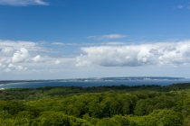 Blick vom Jagdschloss Granitz nach Binz und Sassnitz, 05.06.2012, Rügen © by akkifoto