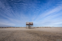 Strandkorbwacht, Böhler Strand, Sankt Peter-Ording, Schleswig-Holstein, 05.04.2015 © by akkifoto.de