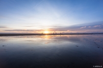 Abendstimmung im Watt, Böhler Strand, Sankt Peter-Ording, Schleswig-Holstein, 05.04.2015 © by akkifoto.de