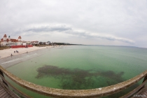 Seebrückenblick, Strandpromenade Binz, Deutschland, 26.03.2016 © by akkifoto.de