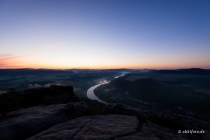 Elbe vom Lilienstein, Sachsen, Deutschland, 08.09.2020 © by akkifoto.de