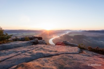 Sonnenaufgang, Lilienstein, Sachsen, Deutschland, 08.09.2020 © by akkifoto.de