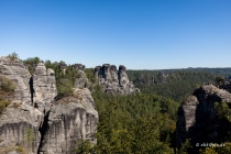 Wehlgrund mit Bergfreund, Bergfreundeturm, Ferdinandstein, Soulfleur & Wehnadel, Sachsen, Deutschland, 09.09.2020 © by akkifoto.de