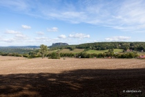 Landschaft bei Pfaffendorf, Lilienstein, Pfaffendorf, Sachsen, Deutschland, 10.09.2020 © by akkifoto.de