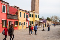 Der schiefe Turm, Parrocchia di San Martino Vescovo, Burano, Venedig, Italien, 09.04.2019 © by akkifoto.de