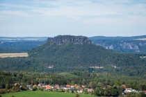 Blick hinüber zum Lilienstein, Gohrischstein, Sachsen, Deutschland, 08.09.2020 © by akkifoto.de