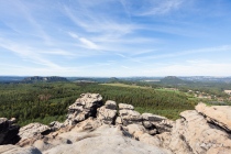 Ausblick vom Gohrischstein, Sachsen, Deutschland, 08.09.2020 © by akkifoto.de