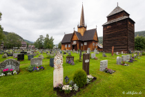 Stabkirche, Vågåmo, Oppland, Østlandet, Norwegen, 25. Juni 2019 © by akkifoto.de
