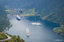 Geiranger, Møre og Romsdal, Vestlandet, Norwegen, 26. Juni 2019 © by akkifoto.de
