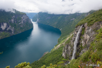 Eagles View, Geirangerfjord, Møre og Romsdal, Vestlandet, Norwegen, 26. Juni 2019 © by akkifoto.de
