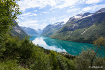 Lovatnet, Sogn og Fjordane,  Vestlandet, Norwegen, 29. Juni 2019 © by akkifoto.de