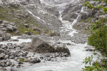 Kjenndalsbreen, Lovatnet, Sogn og Fjordane,  Vestlandet, Norwegen, 30. Juni 2019 © by akkifoto.de