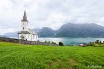 Feigumfossen, Lustrafjorden, Sogn og Fjordane, Vestlandet, Norwegen, 01. Juli 2019 © by akkifoto.de